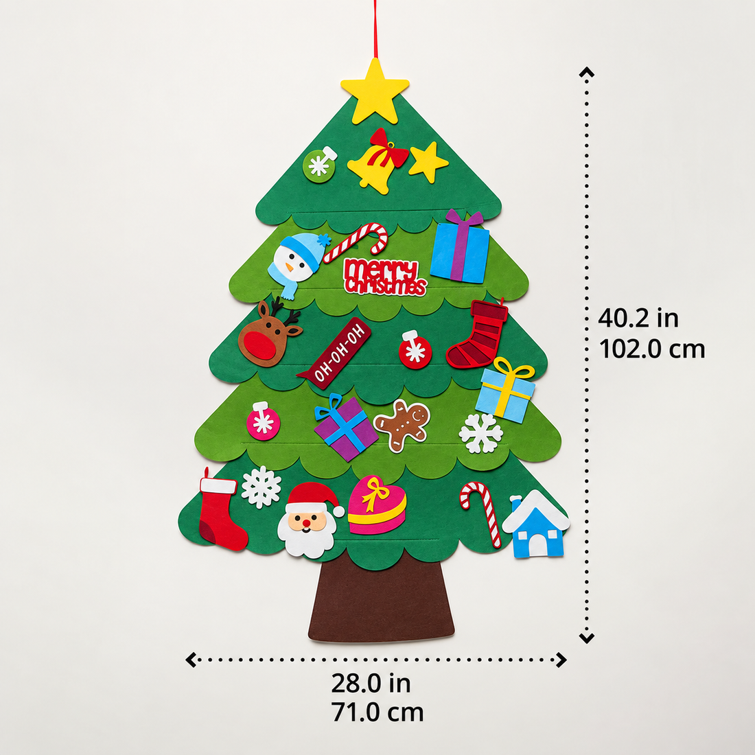 フェルトのクリスマスツリー
