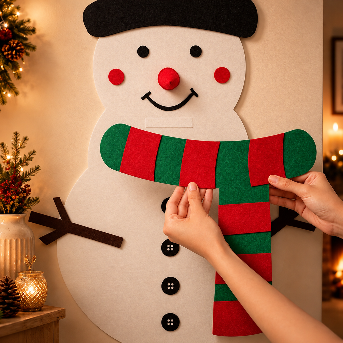 フェルトのクリスマスツリー
