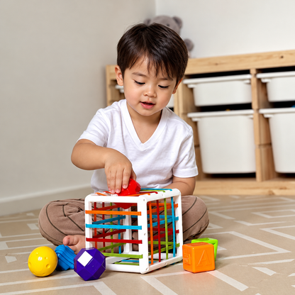 シェイプブロック 型はめボックス｜モンテッソーリ知育玩具