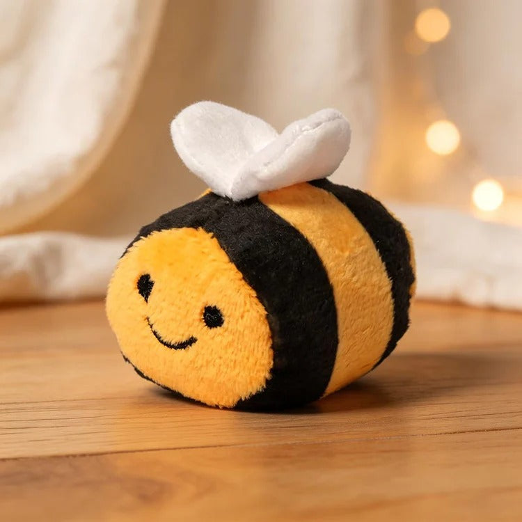 ミツバチの巣 ふわふわ布おもちゃと5匹のミツバチ
