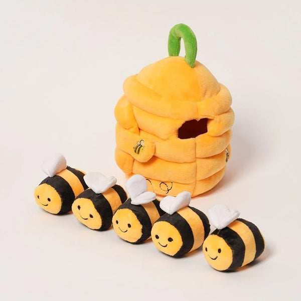 ミツバチの巣 ふわふわ布おもちゃ、全体