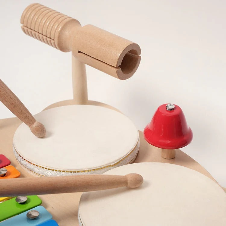 木製パーカッションセットの楽器