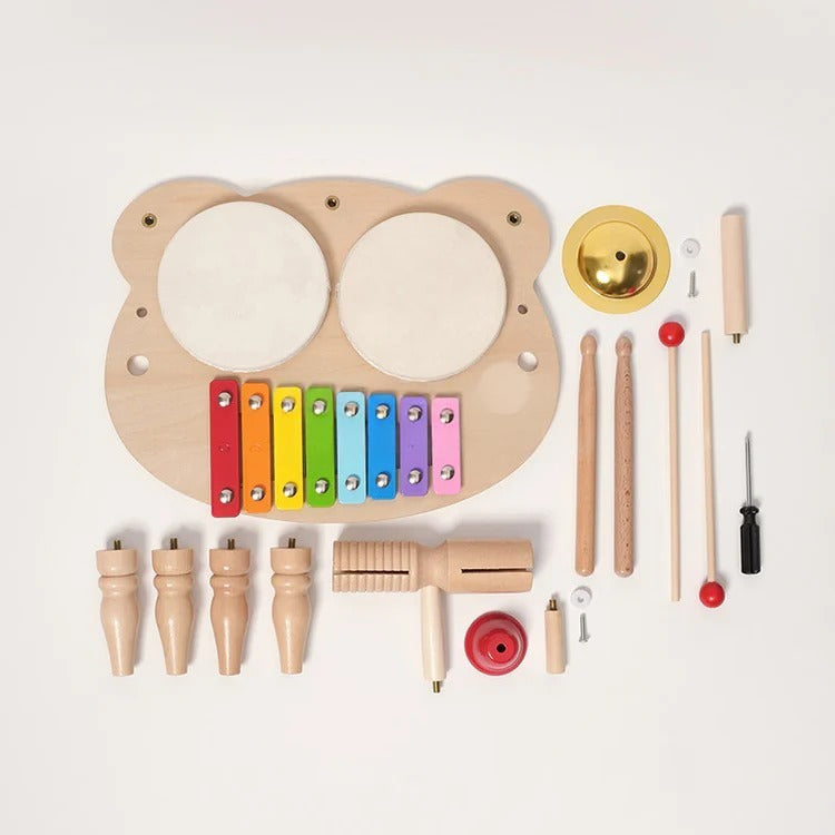 木製パーカッションセットの楽器