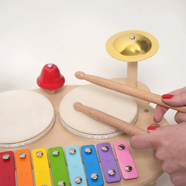 木製パーカッションセットの楽器